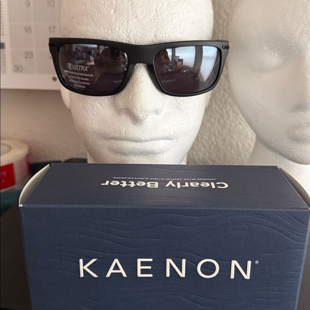 Kaenon unisex polar BURNETTE matte Black Polarized Sport Sunglasses